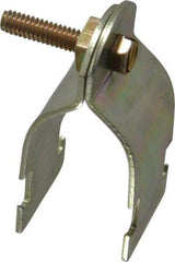 Thomas & Betts - 1" Pipe, 14 Gauge" Pipe or Conduit Clamp - Gold Galvanized, Rigid & IMC Conduit - Best Tool & Supply