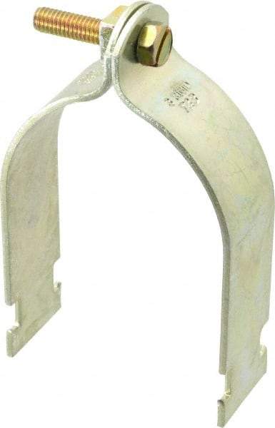 Thomas & Betts - 3" Pipe, 1/8 Gauge" Pipe or Conduit Clamp - Gold Galvanized, Rigid & IMC Conduit - Best Tool & Supply