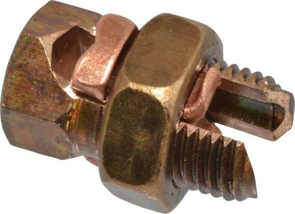 Thomas & Betts - 8 to 4 AWG, Copper Wire Compatible, Copper Alloy, Hex Split Bolt Connector - 1-1/16" OAL, 17/32" Head Width, 23/32" Base Width - Best Tool & Supply