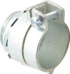 Thomas & Betts - 1" Trade, Malleable Iron Squeeze Clamp Straight FMC Conduit Connector - Noninsulated - Best Tool & Supply