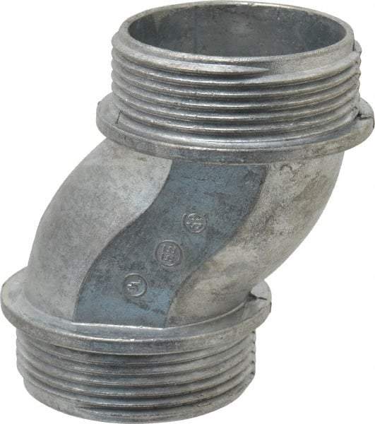 Thomas & Betts - 1-1/2" Trade, Die Cast Zinc Threaded Rigid/Intermediate (IMC) Conduit Nipple - Noninsulated - Best Tool & Supply