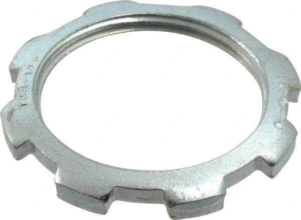 Thomas & Betts - 1-1/2" Trade, Steel Threaded Rigid/Intermediate (IMC) Conduit Locknut - Noninsulated - Best Tool & Supply