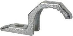 Thomas & Betts - 1-1/2" Pipe, Steel, Hot Dipped Galvanized" Pipe or Conduit Strap - 3/8" Bolt, 1 Mounting Hole - Best Tool & Supply