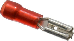 Thomas & Betts - 22 to 18 AWG, Nylon, Fully Insulated, Female Wire Disconnect - 0.11 Inch Wide Tab, Red, RoHS Compliant, UL 94 V-2 - Best Tool & Supply