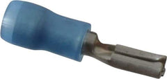 Thomas & Betts - 16 to 14 AWG, Nylon, Fully Insulated, Female Wire Disconnect - 0.11 Inch Wide Tab, Blue, RoHS Compliant, UL 94 V-2 - Best Tool & Supply