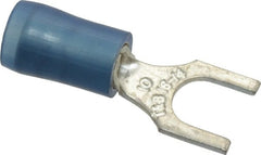 Thomas & Betts - #10 Stud, 18 to 14 AWG Compatible, Partially Insulated, Crimp Connection, Standard Fork Terminal - Best Tool & Supply