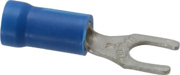 Thomas & Betts - #10 Stud, 18 to 14 AWG Compatible, Partially Insulated, Crimp Connection, Locking Fork Terminal - Best Tool & Supply