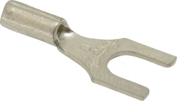 Thomas & Betts - #8 Stud, 22 to 16 AWG Compatible, Noninsulated, Crimp Connection, Standard Fork Terminal - Best Tool & Supply