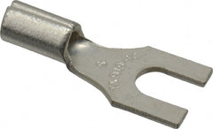 Thomas & Betts - #6 Stud, 18 to 14 AWG Compatible, Noninsulated, Crimp Connection, Standard Fork Terminal - Best Tool & Supply