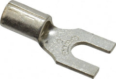 Thomas & Betts - #8 Stud, 12 to 10 AWG Compatible, Noninsulated, Crimp Connection, Standard Fork Terminal - Best Tool & Supply