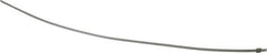 Thomas & Betts - 16" Long Natural (Color) Stainless Steel Standard Cable Tie - 100 Lb Tensile Strength, 0.38mm Thick, 2" Max Bundle Diam - Best Tool & Supply