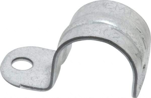 Thomas & Betts - 3/4" Pipe, Steel, Zinc Plated" Pipe or Conduit Strap - 1 Mounting Hole - Best Tool & Supply