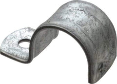 Thomas & Betts - 1" Pipe, Steel, Zinc Plated" Pipe or Conduit Strap - 1 Mounting Hole - Best Tool & Supply