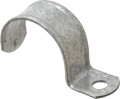 Thomas & Betts - 2" Pipe, Steel, Zinc Plated" Pipe or Conduit Strap - 1 Mounting Hole - Best Tool & Supply