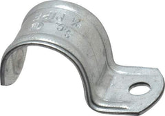 Thomas & Betts - 3/4" Pipe, Steel, Zinc Plated" Pipe or Conduit Strap - 1 Mounting Hole - Best Tool & Supply