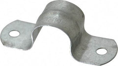 Thomas & Betts - 1/2 Pipe, Steel, Zinc Plated Pipe or Conduit Strap - 2 Mounting Holes - Best Tool & Supply