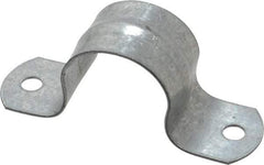 Thomas & Betts - 3/4 Pipe, Steel, Zinc Plated Pipe or Conduit Strap - 2 Mounting Holes - Best Tool & Supply