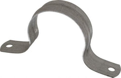 Thomas & Betts - 2 Pipe, Steel, Zinc Plated Pipe or Conduit Strap - 2 Mounting Holes - Best Tool & Supply