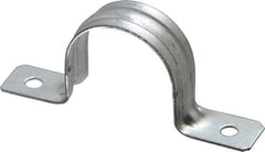 Thomas & Betts - 1-1/4 Pipe, Steel, Zinc Plated Pipe or Conduit Strap - 2 Mounting Holes - Best Tool & Supply