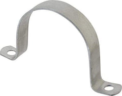 Thomas & Betts - 3-1/2 Pipe, Steel, Zinc Plated Pipe or Conduit Strap - 2 Mounting Holes - Best Tool & Supply