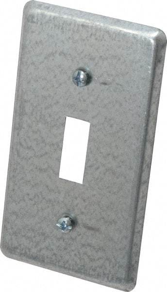 Thomas & Betts - Electrical Outlet Box Steel Device Cover - Includes Phillips Head Screw - Best Tool & Supply