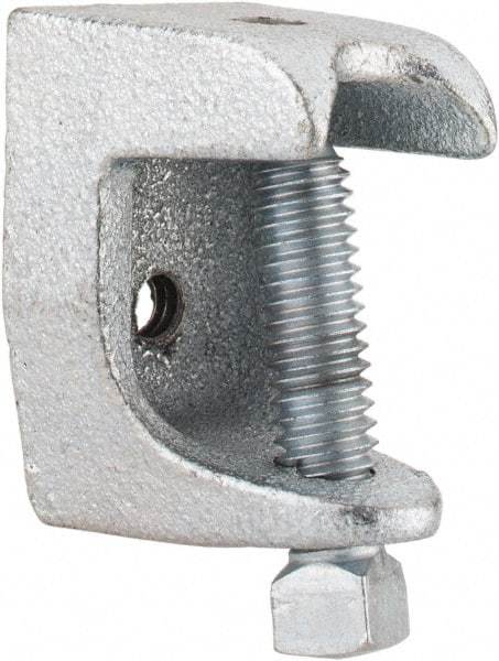 Thomas & Betts - 15/16" Max Flange Thickness, 1/4-20" Rod Standard Beam Clamp - 450 Lb Capacity, Malleable Iron - Best Tool & Supply