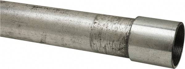 Made in USA - 1-1/2" Trade Size, 10' Long, Rigid Conduit - Steel, 1-1/2" ID - Best Tool & Supply