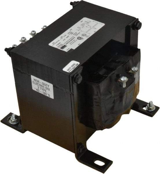 Sola/Hevi-Duty - 1 Phase, 2 kVA, Control Transformer - 2 Input, 1 Output Winding, 60 Hz, 9.13 Inch Deep x 6-1/4 Inch High, 239°F Temp Rise - Best Tool & Supply