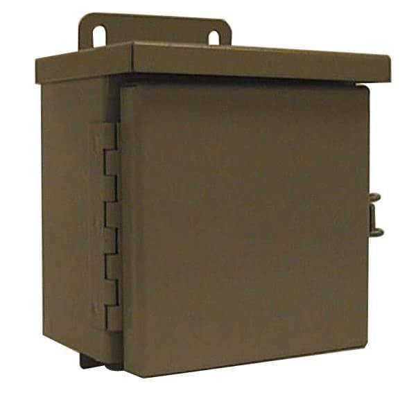 Wiegmann - 21" OAW x 33" OAH Powder Coat Finish Electrical Enclosure Back Panel - 36" x 24" Box, 14 Gauge Steel, Use with B362407CH/B362409CH/B362411CH/N12362406/N12362408/N12362410/N12362412/RHC362412 - Best Tool & Supply