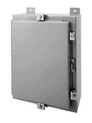 Wiegmann - Steel Standard Enclosure Hinge Flat Cover - NEMA 4, 12, 13, 24" Wide x 36" High x 8" Deep, Dirt-tight, Dust-tight, Oiltight & Watertight - Best Tool & Supply