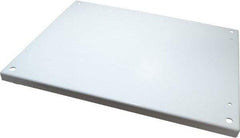 Wiegmann - 17" OAW x 21" OAH Powder Coat Finish Electrical Enclosure Back Panel - 24" x 20" Box, 14 Gauge Steel, Use with B242007CH/B242009CH/LOH242008/N12202406/N12202408/N12242006/N12242008/N12242010/N12242012/N12242016/RHC242008 - Best Tool & Supply