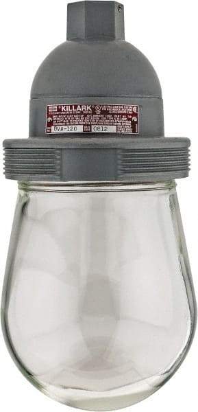 Hubbell Killark - 120 VAC, 150 Watt, Incandescent Hazardous Location Light Fixture - Dust Ignition, Aluminum Alloy Housing, 4-1/2" Wide x 9-5/8" High - Best Tool & Supply