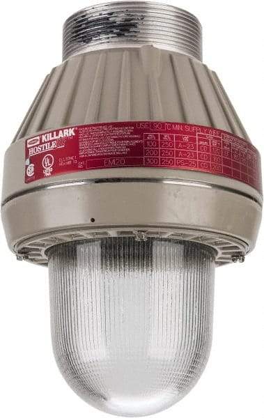 Hubbell Killark - 120 VAC, 100, 150, 200 & 300 Watt, Incandescent Hazardous Location Light Fixture - Corrosion, Dirt, Dust, Moisture & Vibration Resistant, Aluminum Housing - Best Tool & Supply