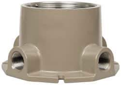 Hubbell Killark - Gray Light Fixture Ceiling Bracket - For Use with Hazardous Location HID Fixture - EZ Series, CSA File LR11713, UL File E10514 & E91793 - Best Tool & Supply