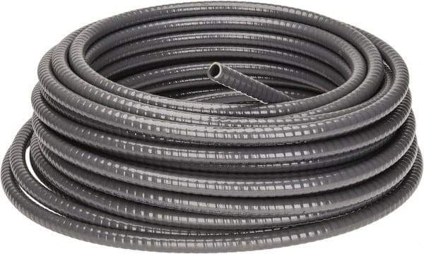 Thomas & Betts - 3/8" Trade Size, 100' Long, Flexible Liquidtight Conduit - PVC, 0.489" ID, Gray - Best Tool & Supply