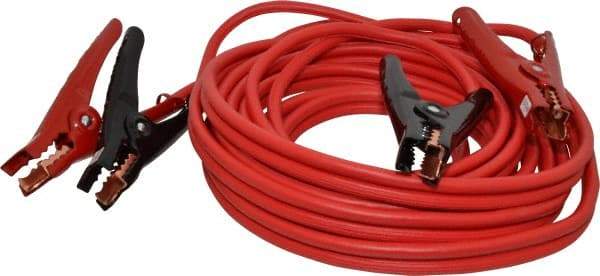 Southwire - 25 Ft. Long, 250 Amperage Rating, Insulated No Shock Sidekick Clamp - Red, 4 Wire Guage - Best Tool & Supply