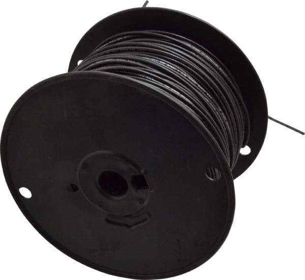 Southwire - 18 AWG, 16 Strand, Black Machine Tool Wire - PVC, Acid, Moisture and Oil Resistant, 500 Ft. Long - Best Tool & Supply