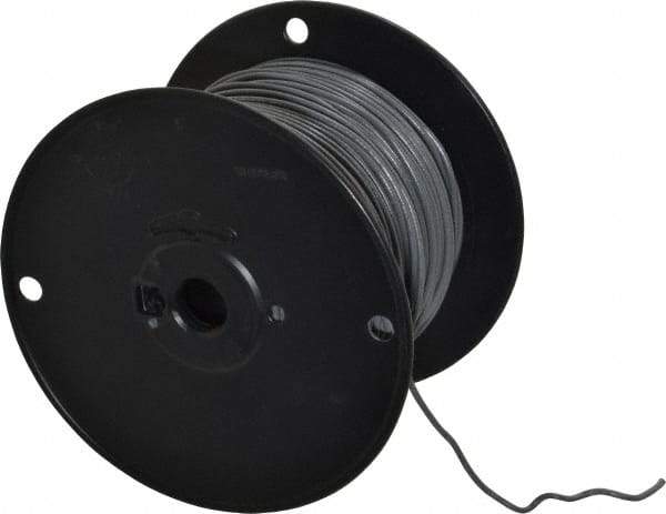 Southwire - 18 AWG, 16 Strand, Gray Machine Tool Wire - PVC, Acid, Moisture and Oil Resistant, 500 Ft. Long - Best Tool & Supply