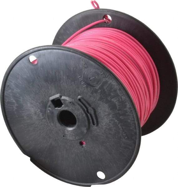 Southwire - 18 AWG, 16 Strand, Pink Machine Tool Wire - PVC, Acid, Moisture and Oil Resistant, 500 Ft. Long - Best Tool & Supply