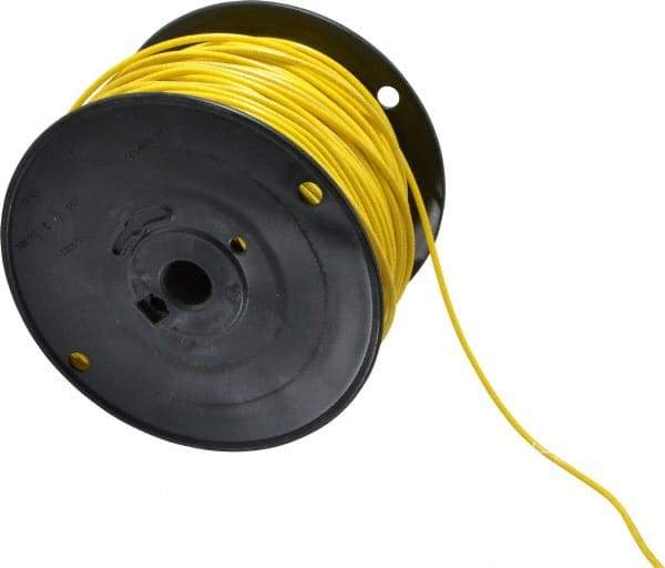 Southwire - 16 AWG, 26 Strand, Yellow Machine Tool Wire - PVC, Acid, Moisture and Oil Resistant, 500 Ft. Long - Best Tool & Supply