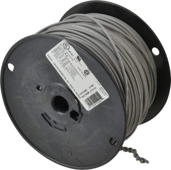 Southwire - 16 AWG, 26 Strand, Gray Machine Tool Wire - PVC, Acid, Moisture and Oil Resistant, 500 Ft. Long - Best Tool & Supply