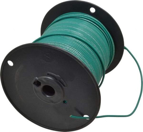 Southwire - 14 AWG, 41 Strand, Green Machine Tool Wire - PVC, Acid, Moisture and Oil Resistant, 500 Ft. Long - Best Tool & Supply