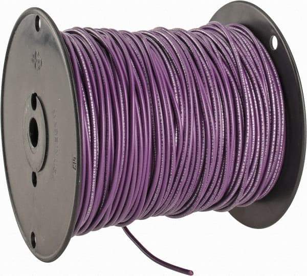 Southwire - 14 AWG, 41 Strand, Purple Machine Tool Wire - PVC, Acid, Moisture and Oil Resistant, 500 Ft. Long - Best Tool & Supply