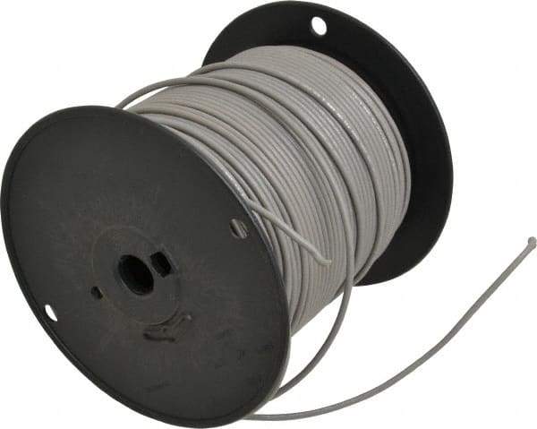 Southwire - 14 AWG, 41 Strand, Gray Machine Tool Wire - PVC, Acid, Moisture and Oil Resistant, 500 Ft. Long - Best Tool & Supply