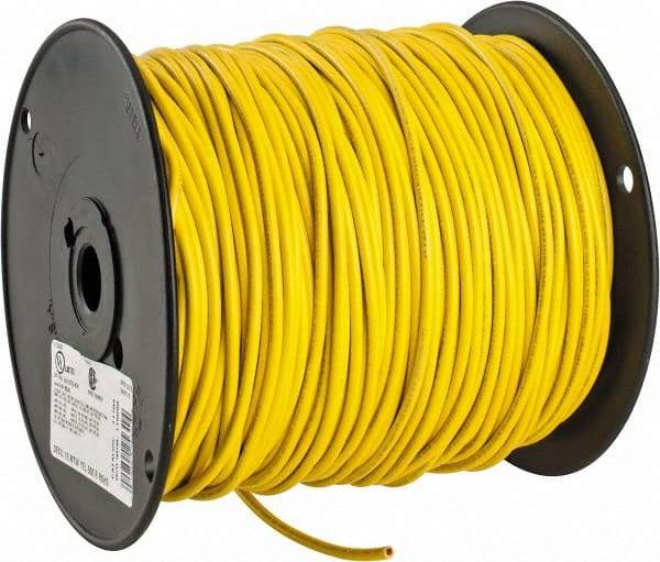 Southwire - 12 AWG, 65 Strand, Yellow Machine Tool Wire - PVC, Acid, Moisture and Oil Resistant, 500 Ft. Long - Best Tool & Supply