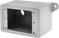 O-Z/Gedney - 1 Gang, 3/4" Knockouts, Iron Rectangle Outlet Box - Weather Resistant - Best Tool & Supply