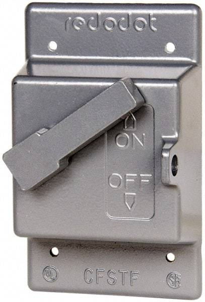 Thomas & Betts - Electrical Outlet Box Aluminum Switch Cover - Includes Gasket & Screw - Best Tool & Supply