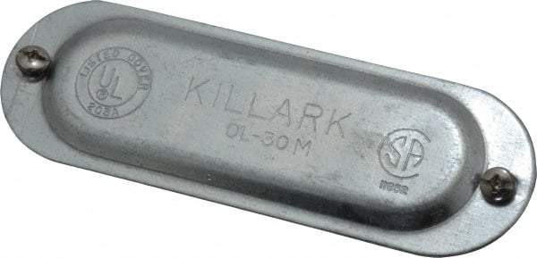 Hubbell Killark - 1" Trade, Steel Conduit Body Cover Plate - Use with Form 35 Conduit Bodies, Form 85 Conduit Bodies - Best Tool & Supply