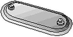 Hubbell Killark - 2-1/2" & 3" Trade, Aluminum Conduit Body Cover Plate - Use with Form 7 Conduit Bodies - Best Tool & Supply