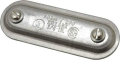 Hubbell Killark - 3/4" Trade, Aluminum Conduit Body Cover Plate - Use with Form 7 Conduit Bodies - Best Tool & Supply